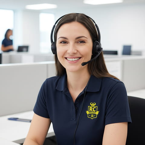 Dedicated relocation consultant scheduling a Los Angeles move